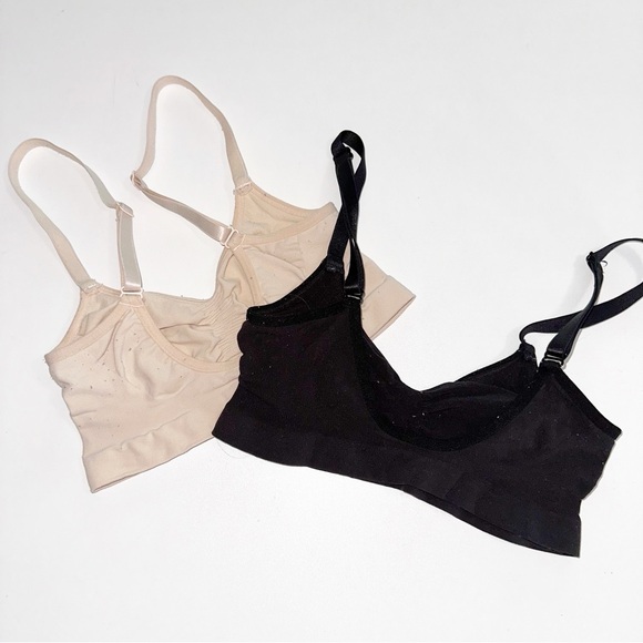 SKIMS Black and Cream Bras - Picture 1 of 2